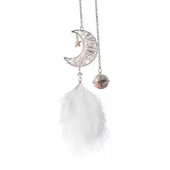 Автомобильные подвески с перьями «Ловец снов», белые, розовые, пушистые перья, мягкий подвесной орнамент, украшение для дома, стены, автомобильные аксессуары