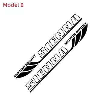 Автомобильные полосы Автомобильная дверь боковая юбка Наклейка для Toyota SIENNA MPV Декор кузова автомобиля виниловые наклейки гонки аксессуары