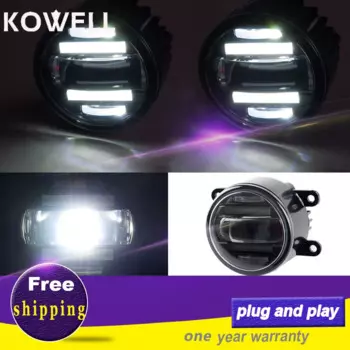 Автомобильные противотуманные фары KOWELL для Land Rover Discovery 4, Freelander 2, Range Rover светодиодный ДХО, дневные ходовые огсветильник, противотуманные аксессуары