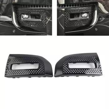 Автомобильные противотуманные фары, решетка, противотуманная фара, рамка, крышка для Land Rover Defender 90 110 130 2020 2021 2022 2023 2024, глянцевый черный