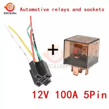 Автомобильные реле Aideepen 12V/24V 80A 100A 5-контакты