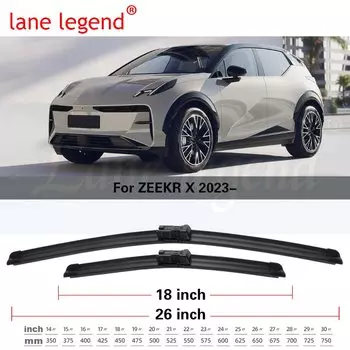 Автомобильные щетки стеклоочистителя для ZEEKR X 2023 66 кВтч Me You, 4 места, 5 сидений, автомобильные аксессуары, щетки стеклоочистителя переднего стекла, резак