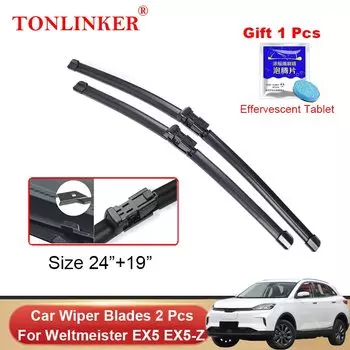 Автомобильные щетки стеклоочистителя TONLINKER, передние и задние щетки стеклоочистителя для предмета термоочистителя, диаметром 2021, 2022, 2023, товары для резки