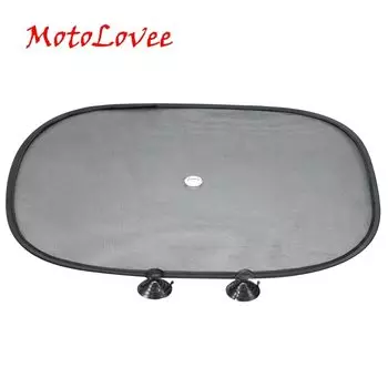 Автомобильные шторы Motolovee 2 шт., солнцезащитные занавески черного цвета с УФ-сеткой для передних и задних окон, автостайлинг на присоске