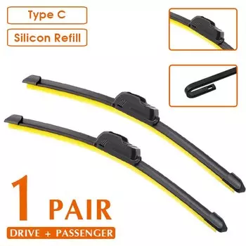 Автомобильные стеклоочистители для Dacia Duster MK1 2009-2012 лобовое стекло резиновый силиконовый запасной передний стеклоочиститель 20 "+ 20" LHD RHD автомобильные аксессуары