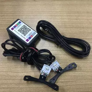 Автомобильные светодиодные фары Devil Eyes Demon Evil Eyes DRL, управление приложением для мотоцикла, мини-объектив проектора, фара 2,5 дюйма, линза проектора