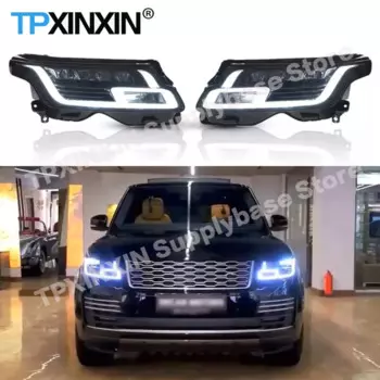 Автомобильные светодиодные фары, фары для автомобиля, задние фары для Land Rover Range Rover Vogue L405, фары дальнего света, фары ближнего света