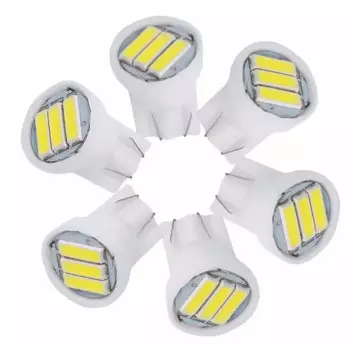 Автомобильные светодиодные купольные лампы T10 W5W 7020 3 SMD для чтения номерных знаков, В постоянного тока