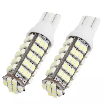 Автомобильные светодиодные лампы 100x T10 W5W 194 168 1206 68 SMD, боковые лампы с клиновидным цоколем, габаритные огни для подсветки номерного знака, 12 В постоянного тока, автомобильное освещение