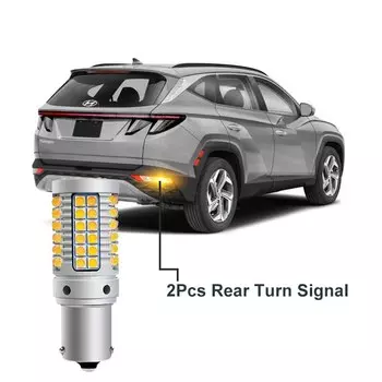 Автомобильные светодиодные лампы Canbus для Hyundai Tucson NX4 2022 2023 (подходят только для оригинальных галогенных автомобилей), Задний сигнал поворота, задний хвост заднего хода