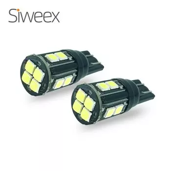 Автомобильные светодиодные лампы W5W T10, 2 шт., лампа для чтения, указатель поворота, лампа для габаритных огней 3030 168 Белый 12 В постоянного тока, 12 SMD 194