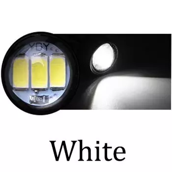 Автомобильные светодиодсветодиодный дневные ходовые огни, 2 шт., 23 мм, орлиный глаз, Автомобильные светодиодные дневные ходовые огни, яркий сигнал, красный, желтый