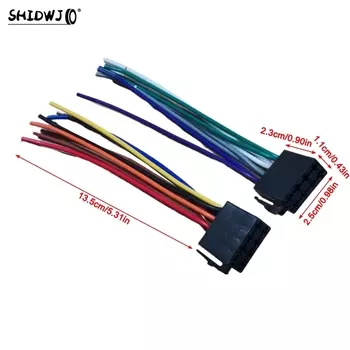 Автомобильные универсальные адаптеры, жгут проводов, адаптер, гнездо ISO, жгут проводов, автомобильный радиоадаптер, разъем, комплект проводов