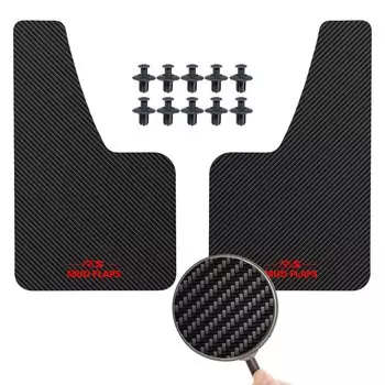 Автомобильные универсальные черные, красные брызговики с эффектом углеродного волокна, формованные брызговики, крышка крыла, передние и задние аксессуары для стайлинга