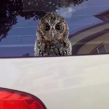 Автомобильные забавные наклейки s и виниловые наклейки Наклейка на мотоцикл крутая Сова Птицы Предупреждение ющий знак царапины для поло гольф подходит и так далее
