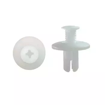 Автомобильные зажимы 8 мм, винт для брызговика, крепеж для бампера, крыла багажника, серый, белый, бежевый, пластиковый, заклепка, универсальная смешанная защелка для отделки