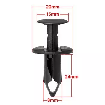 Автомобильные зажимы с отверстием 8 мм, 50 шт., пластиковые автомобильные крепления для бампера, обшивка двери, универсальные автомобильные зажимы для обтекателя, автомобильные аксессуары