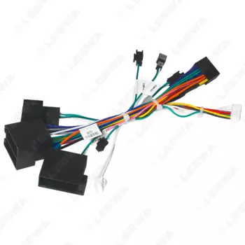 Автомобильный 16-контактный адаптер жгут проводов LEEWA с can-шиной для Mercedes-Benz W209(02-06)/W203(01-04), установка стерео