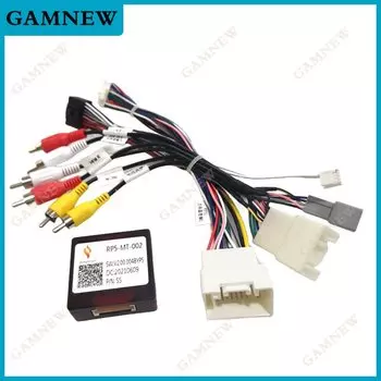 Автомобильный 16-контактный аудио жгут проводов с can-шиной для Mitsubishi Outlander Aftermarket стерео Монтажный провод адаптер