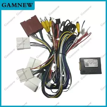 Автомобильный 16-контактный аудио жгут проводов с can-шиной для Mazda CX-5 2017, вторичный рынок, стерео Монтажный провод, адаптер