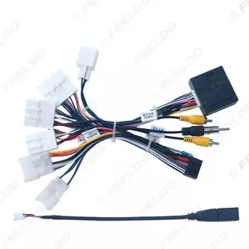 Автомобильный 16-контактный кабель питания FEELDO для Android для Toyota RAV4 2016-2020/Camry 2012/Highlander 2018