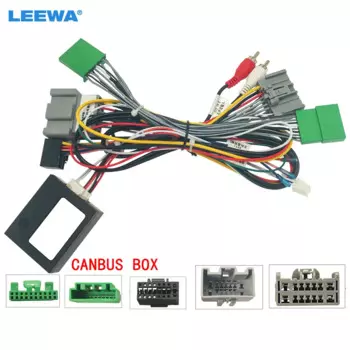 LEEWA автомобильный Android 16-контактный жгут проводов питания с Canbus для Volvo XC90 13-16 автомобильный аудиоразъем кабеля питания # CA6950