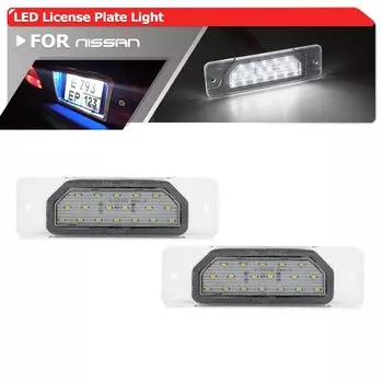 Автомобильный 18Led светильник ка номерного знака Лампа s для Nissan CEFIRO A33 99-03 Fuga 09-светодиодные задние фонари Прямая замена