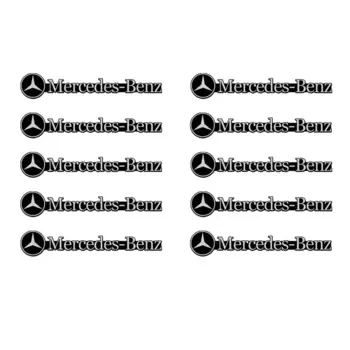 Автомобильный 3D алюминиевый значок, эмблема, наклейка, автомобильное аудио, украшение для Mercedes Benz AMG W204 W205 W203 W211 W201 W210 W108 W124 GLA GLC