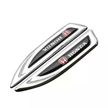 Автомобильный 3D металлический логотип, боковая наклейка на крыло кузова, автодекор, аксессуары для Honda CIVIC Mugen CITY Pilot Type R Type S RR Insight Jazz
