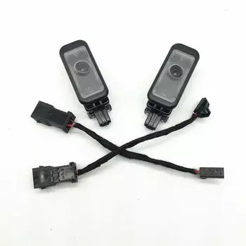 Автомобильный 4-кольцевой светодиодный проекционный фонарь Дверь приветственный свет для Audi A1 A2 A3 8v A4 B8 B9 A5 A6 C7 C8 A7 A8 Q3 Q5 Q7 TT RS S3 S4 S5 S6 S7