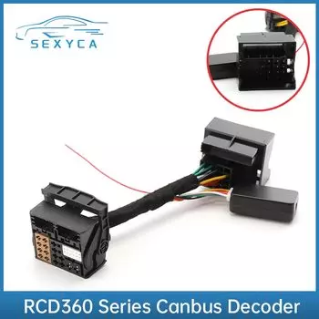 Автомобильный адаптер RCD360 PRO Plug & Play ISO Quadlock кабель CANBUS декодер симулятор большая вилка для VW Golf 6 Jetta MK5 Passat Polo
