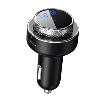 Автомобильный адаптер с микрофоном Портативная громкая связь Bluetooth FM-передатчик