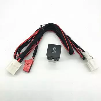 Автомобильный электронный стабилизатор, программа ESP OFF ASR, противоскользящий переключатель, кнопка, жгут проводов для vw Jetta Golf 6 MK6