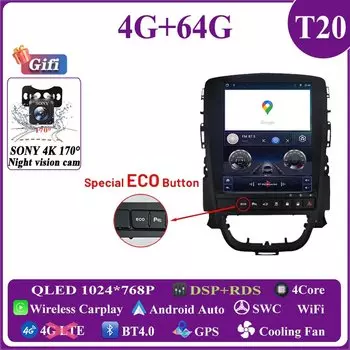 Автомобильный Android 14, 9,7 дюйма для Opel Astra J Vauxhall Buick Verano 2009-2015, авторадио, GPS-навигация, стерео головное устройство, сенсорный экран