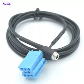 Автомобильный Aux-адаптер 3,5 мм, вход mp3, аудиокабель, 8-контактный разъем для Volkswagen AUDI Bla-Point passat Radio KOJDL, 1,5 м