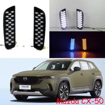 Автомобильный бампер CX50 фара для Mazda CX-50 дневная фара 2023y DRL автомобильные аксессуары светодиодная фара для Mazda CX-50 противотуманная фара