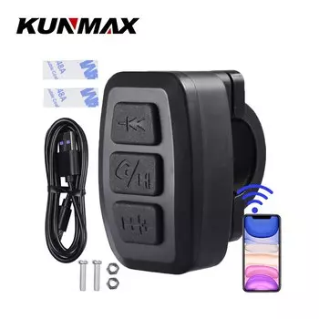 Автомобильный беспроводной пульт дистанционного управления с кнопкой BT, Универсальная автомобильная мотоциклетная умная кнопка на руль для телефонных звонков и управления музыкой