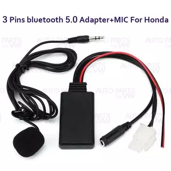 Автомобильный Bluetooth 5,0 Модуль приемника адаптер Радио стерео AUX кабель адаптер 3 контакта для Honda Goldwing GL1800