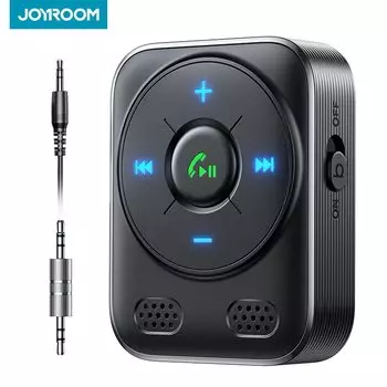 Автомобильный Bluetooth 5,4 AUX-приемник JOYROOM, более сильные двойные микрофоны и шумоподавление, Bluetooth-адаптер для автомобильной музыки/звонка громкой связи