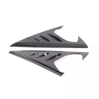Автомобильный боковой спойлер для зеркала заднего вида, 2 шт., треугольная крышка, отделка для BMW X3 G01 2018-2022, аксессуары из АБС-углеродного волокна
