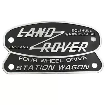 Автомобильный боковой значок из сплава, наклейка на задний багажник, передняя решетка, эмблема, аксессуары для Land Rover DEFENDER 110, украшение с логотипом