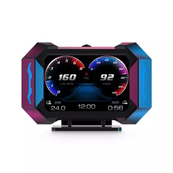 Автомобильный бортовой компьютер P25 OBD + GPS, цифровой спидометр с температурой, расход топлива, диагностические инструменты, автомобильные аксессуары