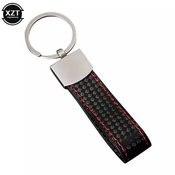 Автомобильный брелок, черный, красный кожаный брелок, брелок для ключей для Audi Sline RS VW R M sport AMG