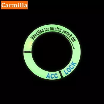 Автомобильный брелок для ключей для Renault Clio Logan Megane Koleos Scenic Dacia Duster Kaptur Fluence, светящаяся наклейка на переключатель зажигания