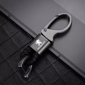 Автомобильный брелок для ключей, кожаный веревочный брелок для ключей для Peugeot 408 4008 308 3008 Rifter 5008 508 2008 208 301 RCZ 108 608 Аксессуары