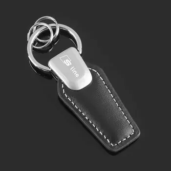 Автомобильный брелок из натуральной кожи для Audi A6 C5 C6 C7 C8 A4 B5 B6 B7 B8 B9 S3 S4 S5 Q3 8U Q5 8R Q7 Q8 TT A3 Аксессуары