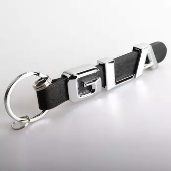 Автомобильный брелок с буквенным принтом для Mercedes Benz SLK GLK CLS GLC GLA 3D металлический кожаный ремешок для ключей