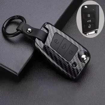 Автомобильный чехол для ключа с дистанционным управлением для VW Volkswagen Golf 7 MK7 Tiguan MK2 для SEAT Ateca Leon FR 2 Ibiza для Skoda Octavia A7 аксессуары