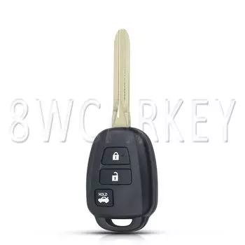 Автомобильный чехол для ключа с умным управлением для Toyota Corolla RAV4 TOY43 Camry Prius 2012 2013 2014 2015 2016 2017, чехол для ключа с 2/3/4 кнопками