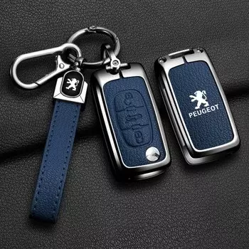 Автомобильный чехол для ключей из цинкового сплава для Peugeot GTLine 207 307 208 407 308 408 508 2008 3008 4008 5008 RCZ Автомобильный брелок для ключей с металлическим корпусом